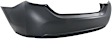 Rear Upper - Primed, Lower - Textured Bumper Cover, CAPA Certified