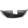 Upper Grille Assembly, Chrome Shell with Black Insert, LE Model, 6 Cyl., 3.5L Engine, CAPA CERTIFIED