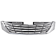 Upper Grille Assembly, Chrome Shell with Black Insert, XLE Model, 6 Cyl., 3.5L Engine, CAPA CERTIFIED