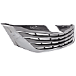 Upper Grille Assembly, Chrome Shell with Black Insert, XLE Model, 6 Cyl., 3.5L Engine, CAPA CERTIFIED