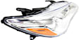 Passenger Side Headlight, with Bulb, Halogen, LE/XLE Models, CAPA CERTIFIED
