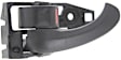 Front, Driver Side Black Interior Door Handle