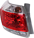 Driver Side Tail Light, with Bulb, Halogen, USA Built Vehicle, Except Hybrid Models, CAPA CERTIFIED