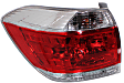 Driver Side Tail Light, with Bulb, Halogen, USA Built Vehicle, Except Hybrid Models, CAPA CERTIFIED