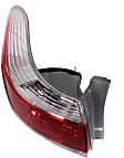 Driver Side Tail Light, with Bulb, Halogen, USA Built Vehicle, Except Hybrid Models, CAPA CERTIFIED
