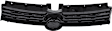 Upper Grille Assembly, Textured Black Shell and Insert, CAPA CERTIFIED