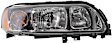 Passenger Side Headlight, with Bulb, Halogen, Clear Lens, CAPA Certified