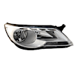 Passenger Side Headlight, with Bulb, Halogen, Clear Lens, 4 Cyl., 2.0L Engine, CAPA CERTIFIED
