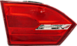 Driver Side, Inner Tail Light, with Bulb, Halogen, Clear and Red Lens, CAPA Certified