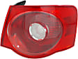 Passenger Side, Outer Tail Light, With bulb(s), Halogen, Red Lens CAPA CERTIFIED