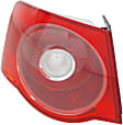 Driver Side, Outer Tail Light, With bulb(s), Halogen, Red Lens CAPA CERTIFIED