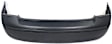 Rear Primed Bumper Cover, Sedan, With Single Exhaust Hole