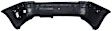 Rear Primed Bumper Cover, Sedan, With Single Exhaust Hole