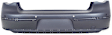 Rear Primed Bumper Cover, Sedan, With Parking Aid Sensor Holes