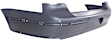 Rear Primed Bumper Cover, Sedan, With Parking Aid Sensor Holes