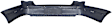 Rear Primed Bumper Cover, Sedan, With Parking Aid Sensor Holes