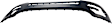 Front Primed Bumper Cover, Without Parking Aid Sensor Holes and Park Assist, With Tow Hook Holes and Cam