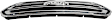 Grille Chrome Shell with Textured Dark-Gray Insert CAPA Certified