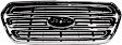 Grille Chrome Shell with Textured Dark-Gray Insert CAPA Certified