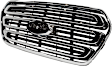 Grille Chrome Shell with Textured Dark-Gray Insert CAPA Certified