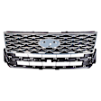 Grille Assembly, Textured Black Shell With Chrome Insert, CAPA CERTIFIED