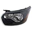 Driver Side Halogen Headlight, With bulb(s), CAPA Certified