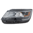 Driver Side Headlight, without Bulb, Halogen/LED, Clear Lens, Base Model, CAPA CERTIFIED