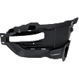 Front, Driver Side Fog Light Trim, Textured Black, CAPA CERTIFIED