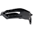 Front, Driver Side Fog Light Trim, Textured Black, CAPA CERTIFIED