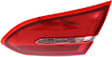 Passenger Side, Inner Tail Light, with Bulb, Halogen, Red Lens, Sedan, CAPA CERTIFIED