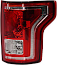 Passenger Side Tail Light, with Bulb, Halogen, Clear and Red Lens, CAPA CERTIFIED