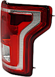 Passenger Side Tail Light, with Bulb, Halogen, Clear and Red Lens, CAPA CERTIFIED