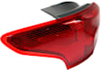 Driver Side, Outer Tail Light, with Bulb, Halogen, Red Lens, CAPA CERTIFIED