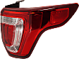 Passenger Side Tail Light, with Bulb, Halogen, Clear and Red Lens, CAPA CERTIFIED