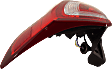 Passenger Side Tail Light, with Bulb, Halogen, Clear and Red Lens, CAPA CERTIFIED