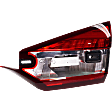 Passenger Side, Inner Tail Light, with Bulb, Halogen, Clear and Red Lens, Mounts On Luggage Lid, S/SE/Sport Models, CAPA CERTIFIED