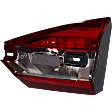Passenger Side, Inner Tail Light, with Bulb, Halogen, Clear and Red Lens, Mounts On Luggage Lid, S/SE/Sport Models, CAPA CERTIFIED