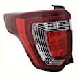 Driver Side Tail Light, With bulb(s), LED, Clear and Red Lens CAPA CERTIFIED