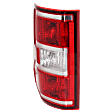 Passenger Side Tail Light, with Bulb, Halogen, Clear and Red Lens, CAPA CERTIFIED
