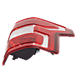 Passenger Side Tail Light, with Bulb, Halogen, Clear and Red Lens, CAPA CERTIFIED