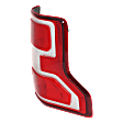 Driver Side Tail Light, with Bulb, Halogen, Clear and Red Lens, CAPA CERTIFIED