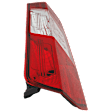 Driver Side Halogen Tail Light, with Bulb, For Models with Dual Rear Wheels, CAPA CERTIFIED