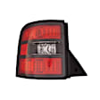 Driver Side Tail Light, With bulb(s), Halogen, Clear and Red Lens CAPA CERTIFIED