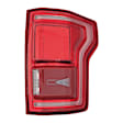 Passenger Side Tail Light, with Bulb, LED, Clear and Red Lens, CAPA CERTIFIED