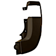 Rear, Passenger Side, Outer Bumper End, Textured Plastic