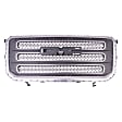 Grille, Chrome Shell with Dark Gray Insert, 6 Cyl., 3.6L Engine, CAPA CERTIFIED