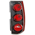 Passenger Side Tail Light, With bulb(s), Halogen, Red Lens, CAPA CERTIFIED