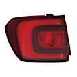 Driver Side, Outer Halogen Tail Light, With bulb(s), OE Replacement, CAPA Certified