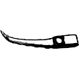 Front, Center Bumper Trim, Black, CAPA Certified