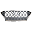 Grille, Painted Silver Shell with Black Insert, 4 Cyl., 1.6L Engine